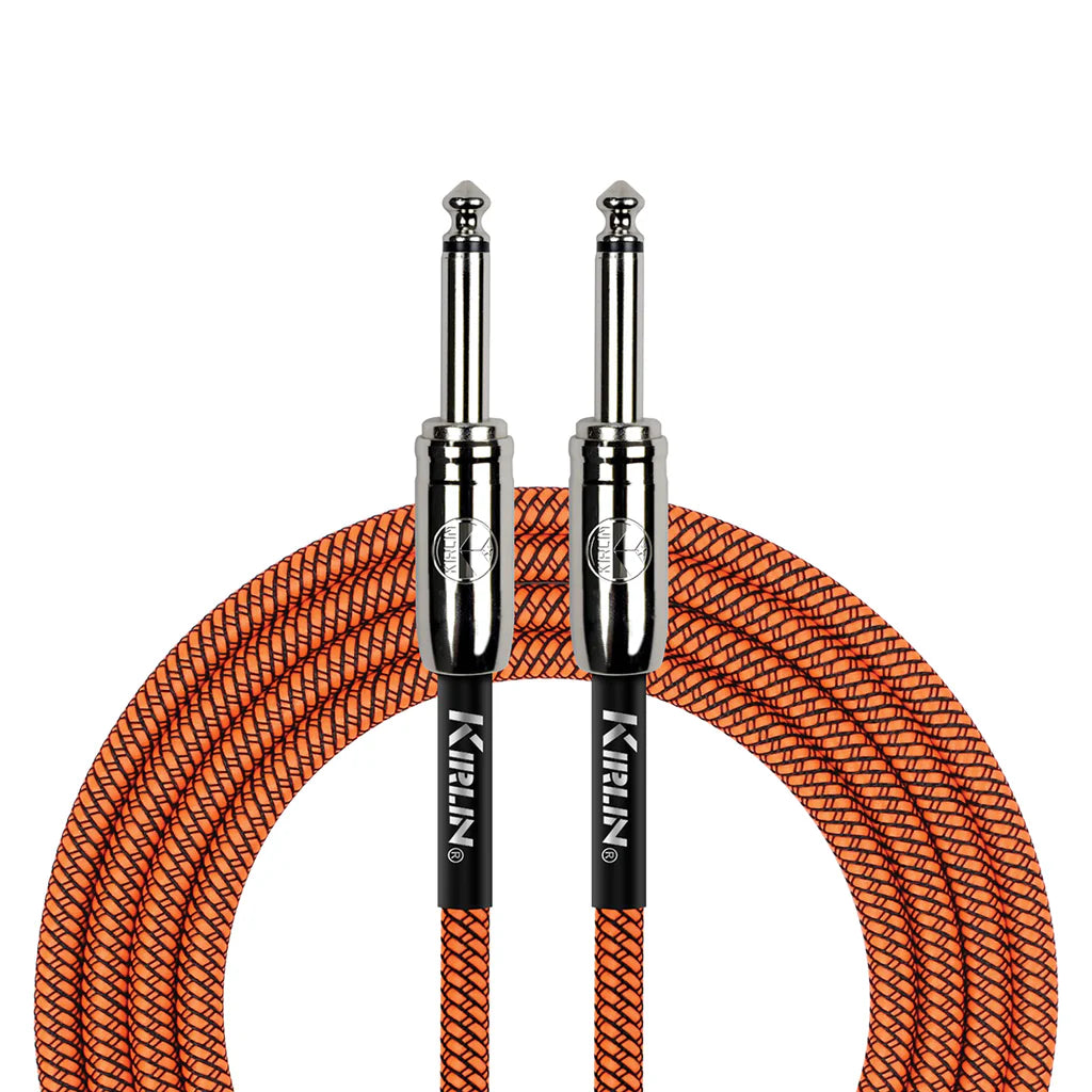 Kirlin IW201-10OR Cable Guitare Jack-Jack Mono 10 M