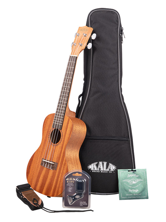 Bundle KA-15, Concert, Mahogany (Housse, tuner, cordes et courroies)