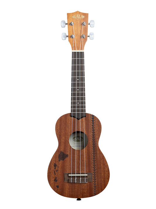 KA-15, Soprano, Mahogany, motif Hawaiian island et tattoo