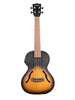 Kala Crossover – Archtop hollow, electro-acoustic tenor – Tobacco, includes case