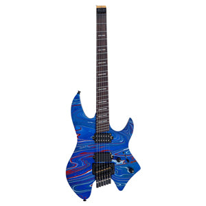LARRY CARLTON X6 Headless 6 Blue Swirl