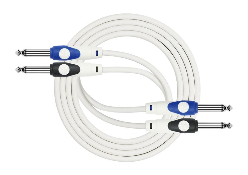 Kirlin LGA406-3WH Cable Patch 2Xjack 3M Blanc