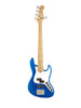 Sadowsky MetroExpress Line, Hybrid PJ, 5-string, 21 frets – Ocean Blue Metallic, Maple