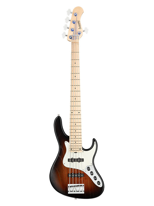 Sadowsky MetroLine, Vintage J Bass, 5 cordes, 24 frettes, ash - Almond Sunburst Satin