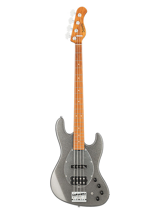 Metroexpress, MJ Vintage Bass, 4 cordes, 21 frettes - Silver Sparkle,Maple