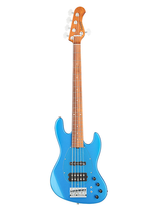 Metroexpress, MJ Vintage Bass, 5 cordes, 21 frettes - Ocean Blue Metallic,Morado