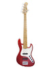 Sadowsky MetroExpress, Standard JJ, 5-string, 21 frets - Candy Apple Red, Maple