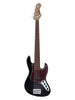 Sadowsky MetroExpress, Standard JJ, 5-string, lined fretless, left-handed – Black, Purple