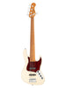 Sadowsky MetroExpress, Standard JJ, 5-string, lined fretless, left-handed – Olympic White, Morado