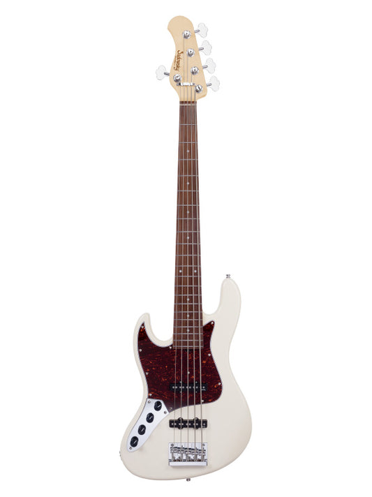 Sadowsky MetroExpress, Standard JJ, 5 cordes, 21 frettes, gaucher, gaucher - Olympic White,Morado