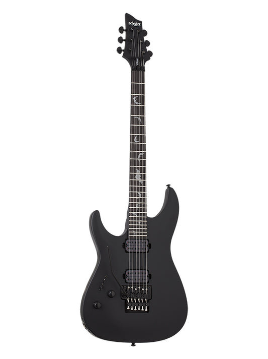Schecter Damien 6 Floyd Rose, gaucher - Satin Black