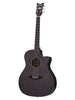 Schecter Deluxe Acoustic, cutaway – Satin See-Through Black