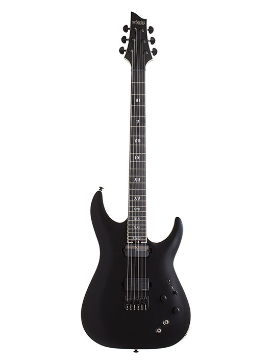 Schecter C-1 SLS Elite Evil Twin Hipshot, micro Sustainiac - Satin Black