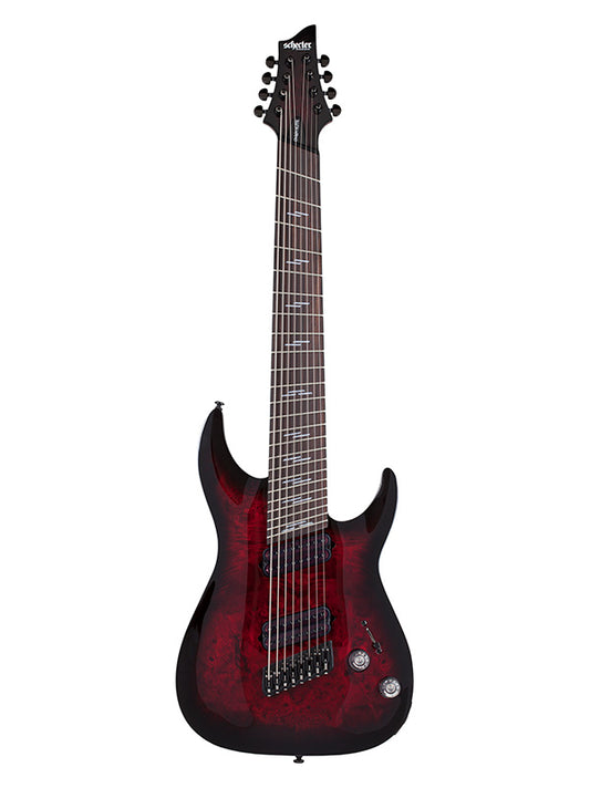 Schecter Omen Elite 8 Multi-scale - Black Cherry Burst