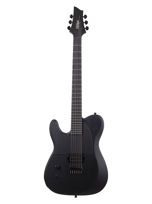 Schecter PT Black OPS, gaucher - Satin Black Open Pore
