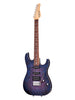 Schecter Sunset Custom II USA Production Series – Blue Crimson Flame – Ebony