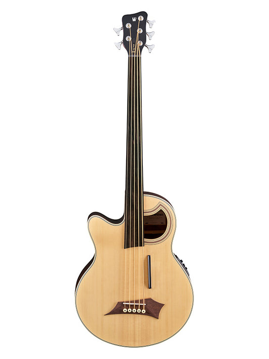 Warwick RockBass RockBass Alien DeLuxe 5 Fretless, gaucher - Natural Satin