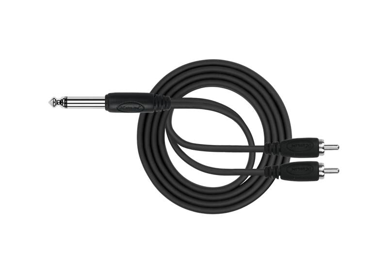 Kirlin Y325-3BK Cable  2 RCA-Jack Mono 3M