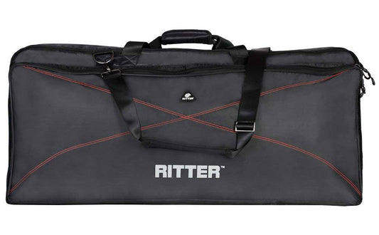 Housse PERFORMANCE 2 pour clavier, rembourrée 15 mm, 1290x400x130 mm, noir et rouge