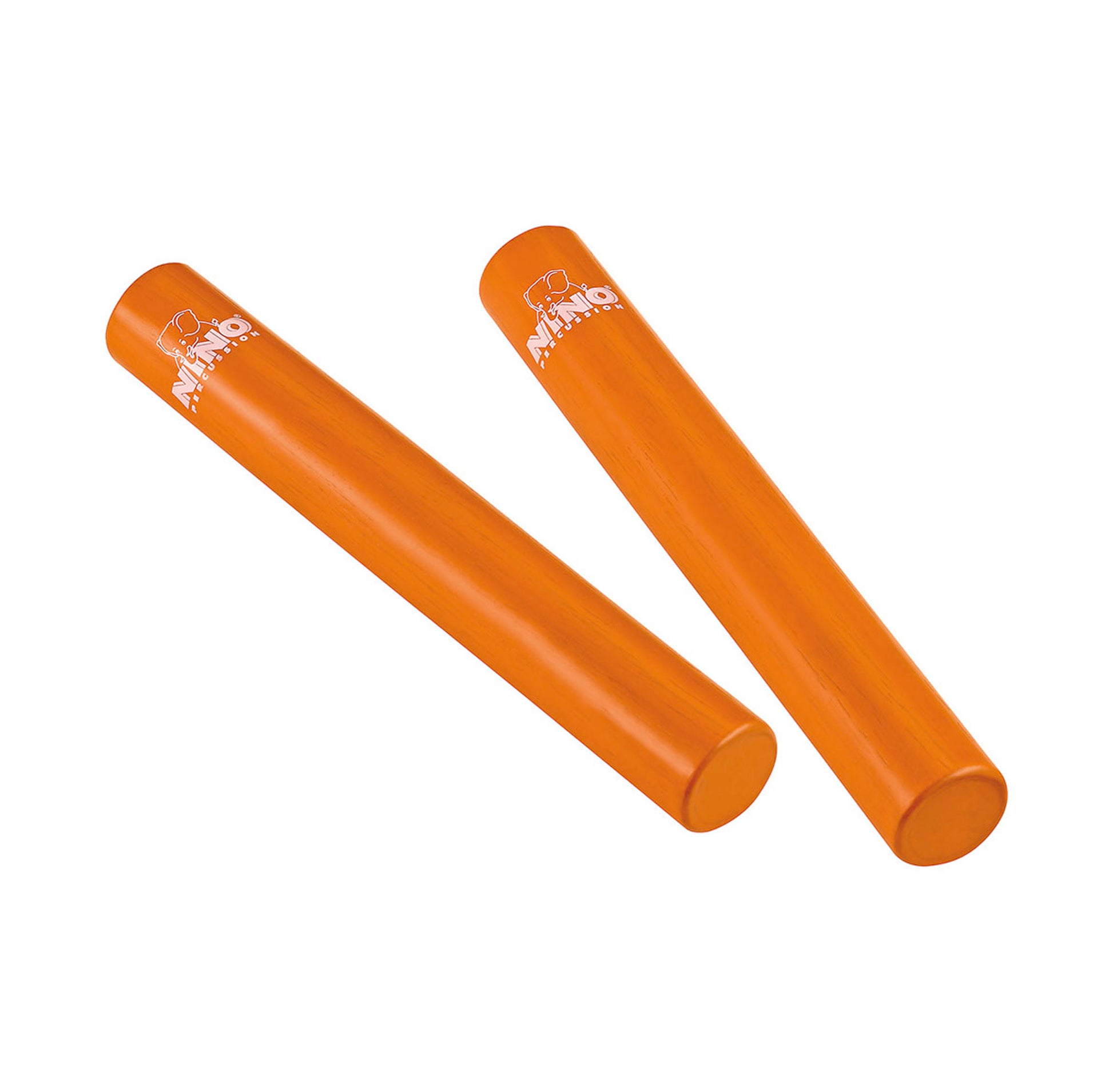 Paire de rattle sticks, 18cm, hévéa, orange