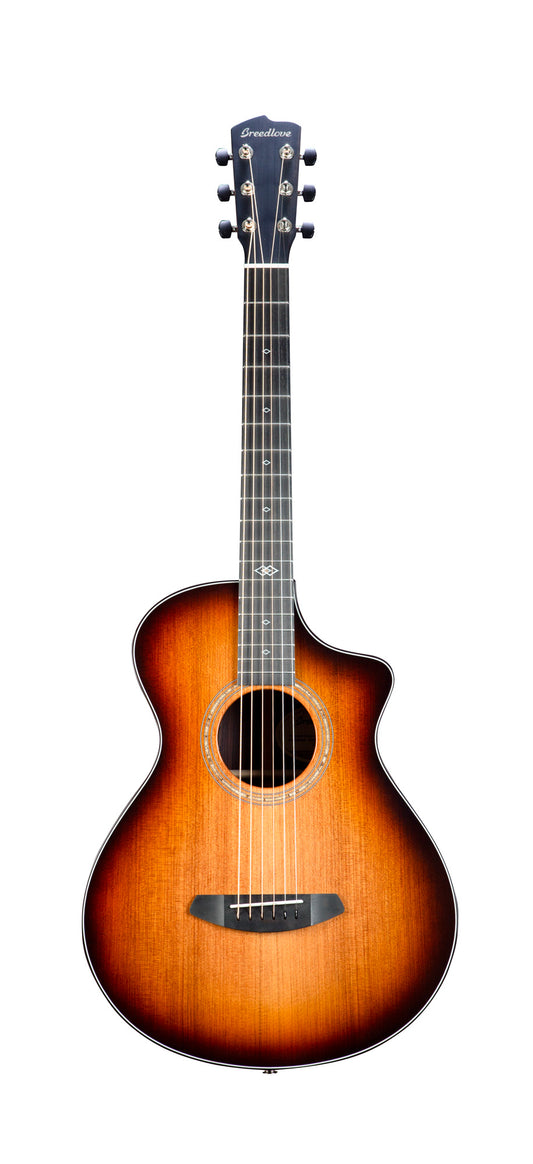 PREMIER CONCERTINA EDGEBURST CE, table redwood massif, f/e palissandre massif, EQ LR Baggs EAS VTC, étui, edgeburst