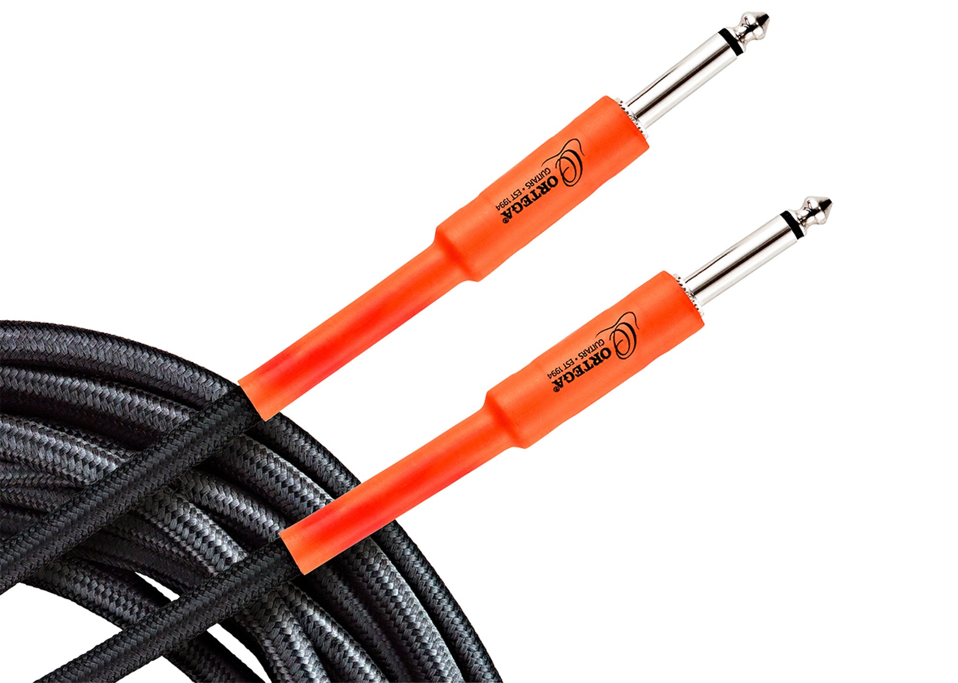 Câble instrument ORTEGA Jack/Jack, 6 mètres, noir et orange