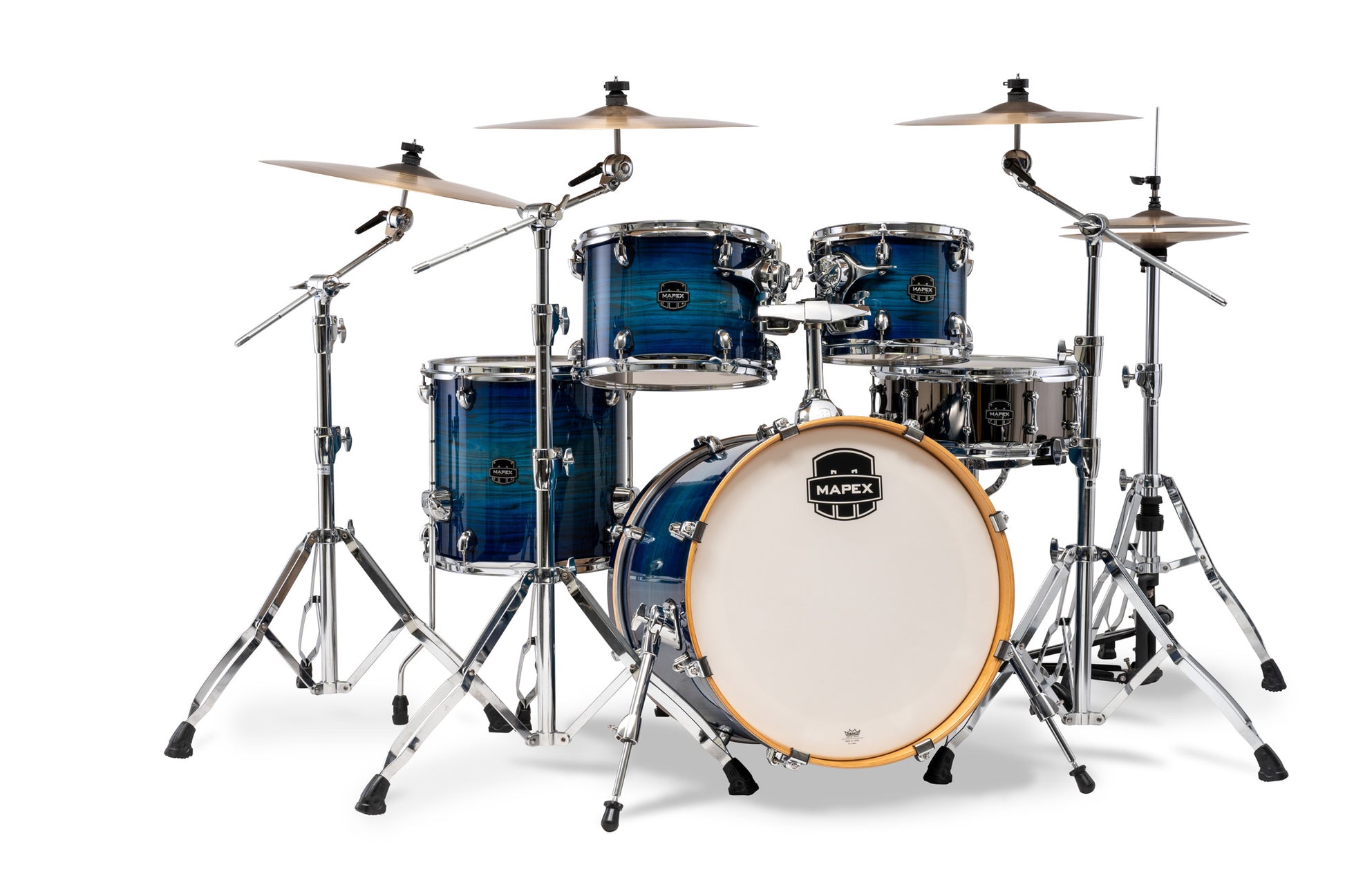 Batterie Mapex Armory fusion 5 fûts, bouleau et érable, sans accessoires, Blue Wave