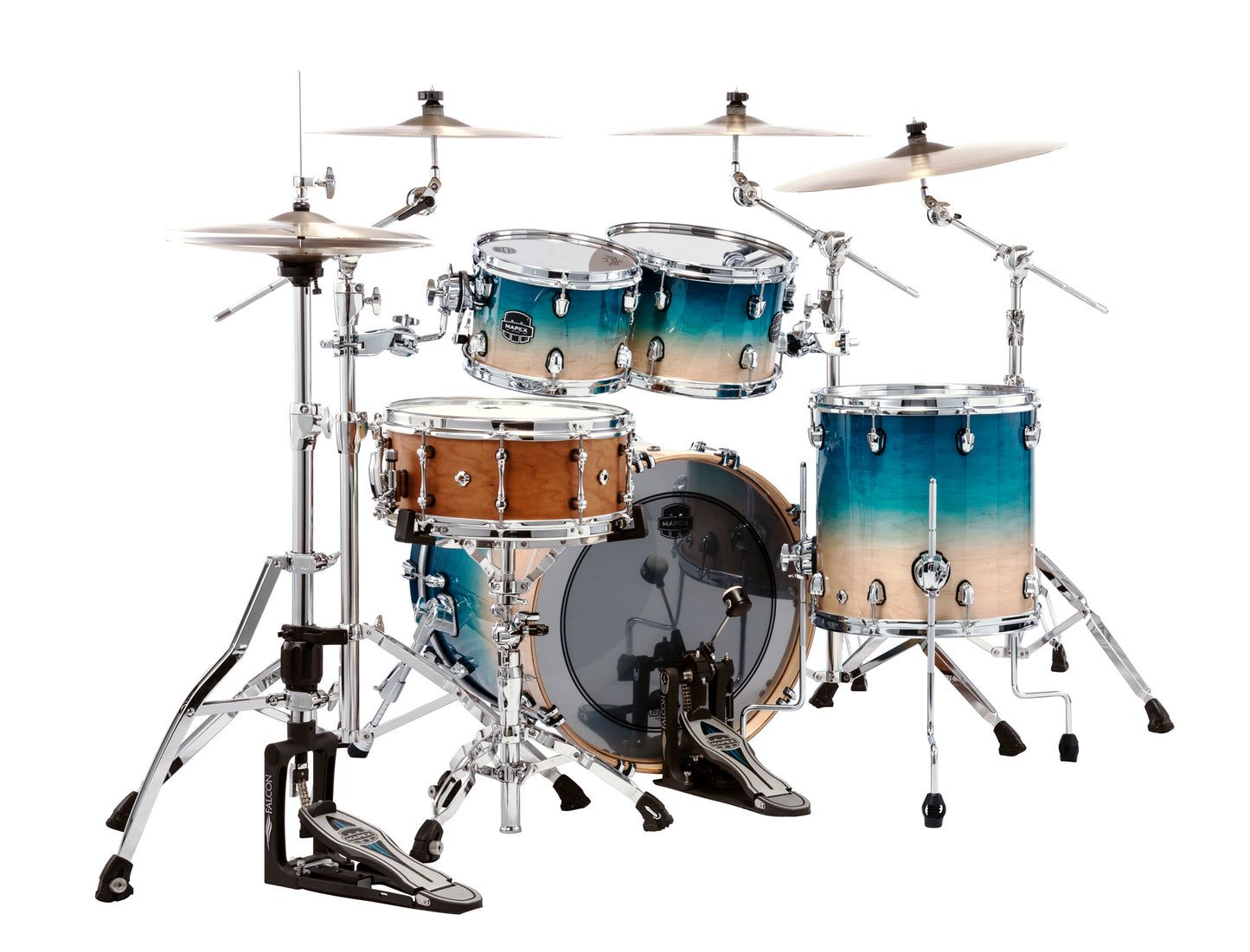 MAPEX SATURN 4 FUTS AQUA FADE