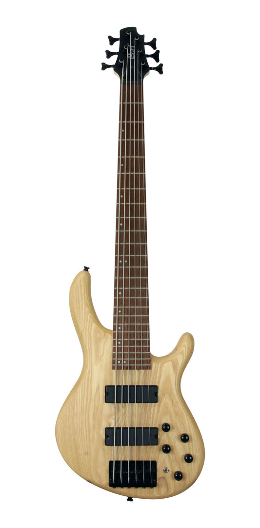 Action DLX AS, 6 cordes, corps frêne léger, micros Powersound, préampli 3 bandes Markbass, naturel pores ouverts