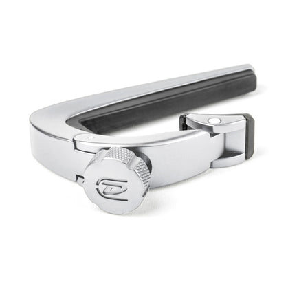 Capodastre Pivot'Capo pour guitare folk et électrique, manche bombé, système breveté de pivot, molette de serrage