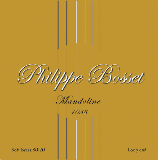 Jeu de cordes pour mandoline Light (10/10-14/14-24w/24w-38w/38w), bronze