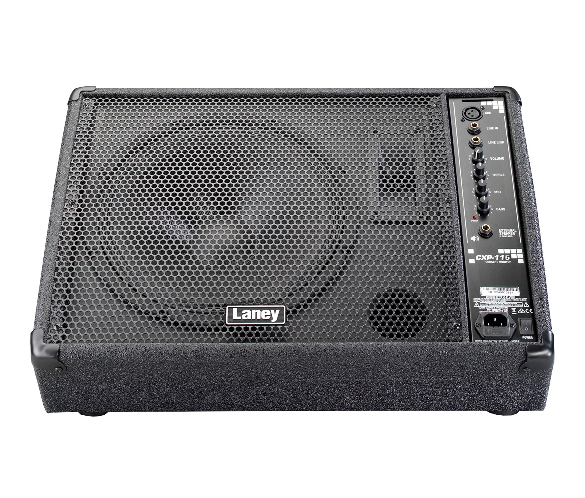 Retour actif 150W (300W sous 4 ohms), HP 15"+ trompe HF, 24.5 kg