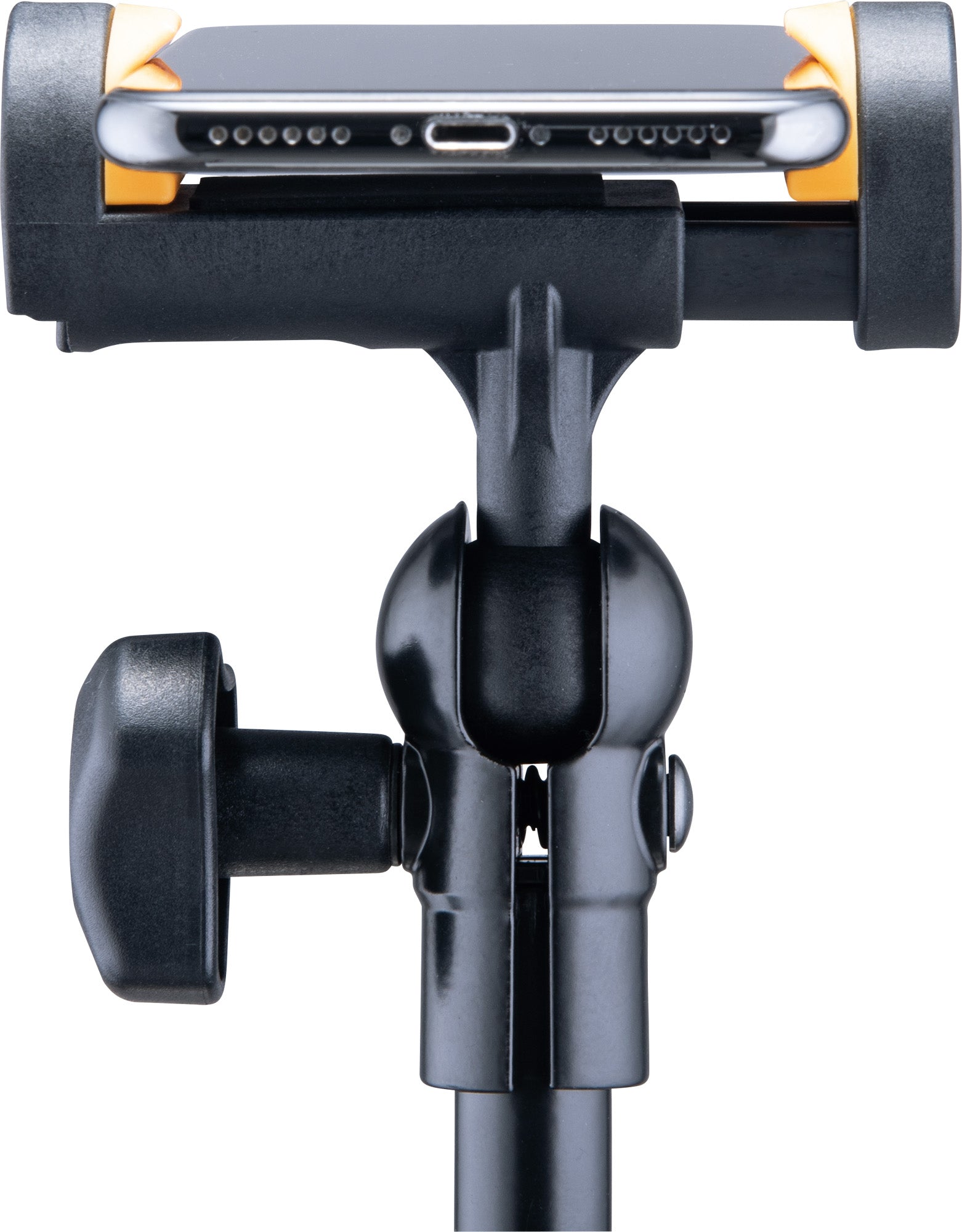 Support pour smartphone 4.7" à 6.9", attache pour table et pieds ronds ou carrés jusqu'à 3 cm d'épaisseur, noir