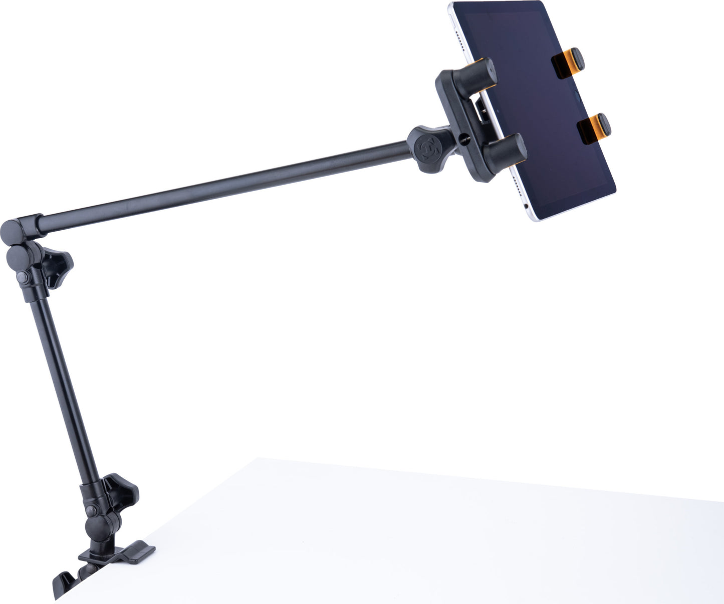 Support pour micro et caméra, attache pour table et pieds ronds ou carrés jusqu'à 3 cm d'épaisseur, noir