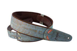 Righton Vegan Cork Sky Blue Guitar Strap