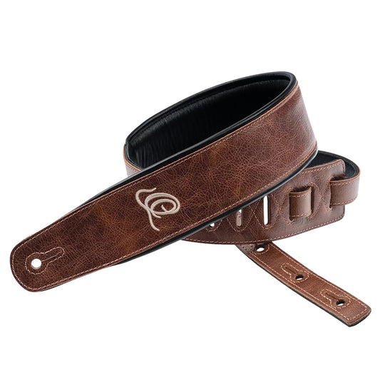OSAR-6, courroie guitare, série Artist, cuir, largeur 7 cm, longueur 145 cm, desert sand