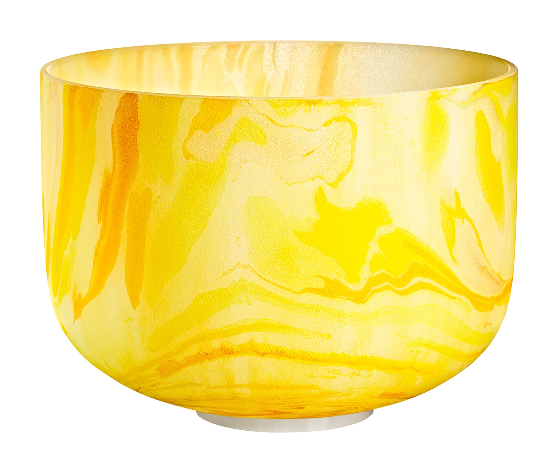 SINGING BOWL SONIC ENERGY CRISTAL 10" JAUNE, NOTE E4 CHAKRA DU PLEXUS SOLAIRE
