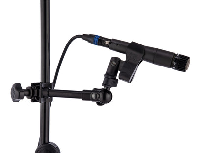 Support pour micro, attache sur pieds ronds ou carrés jusqu'à 3.5 cm d'épaisseur, noir