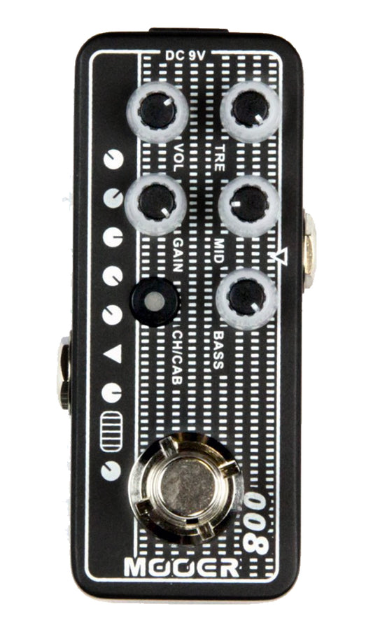 Pédale CALI-MK3, préampli numérique type US High-Gain standard, deux canaux, EQ 3 bandes par canal, noir