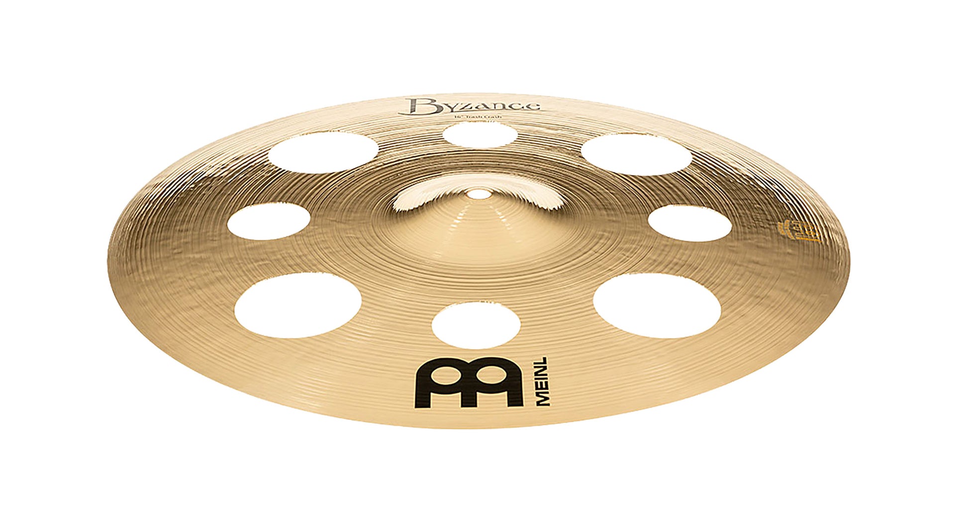 CRASH MEINL BYZANCE 16" BRILLANT TRASH, ALLIAGE BRONZE B20, MARTELÉE A LA MAIN, FINITION BRILLANTE