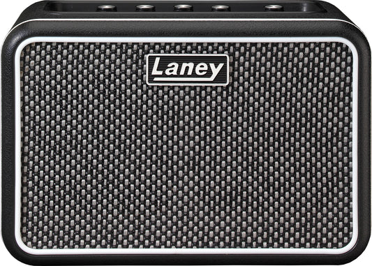 Ampli guitare MINI-STB-SG2 stéréo 2x 3W, connexion Bluetooth, look Supergroup, 2x HP 3", 2 canaux, connectique LSI, noir