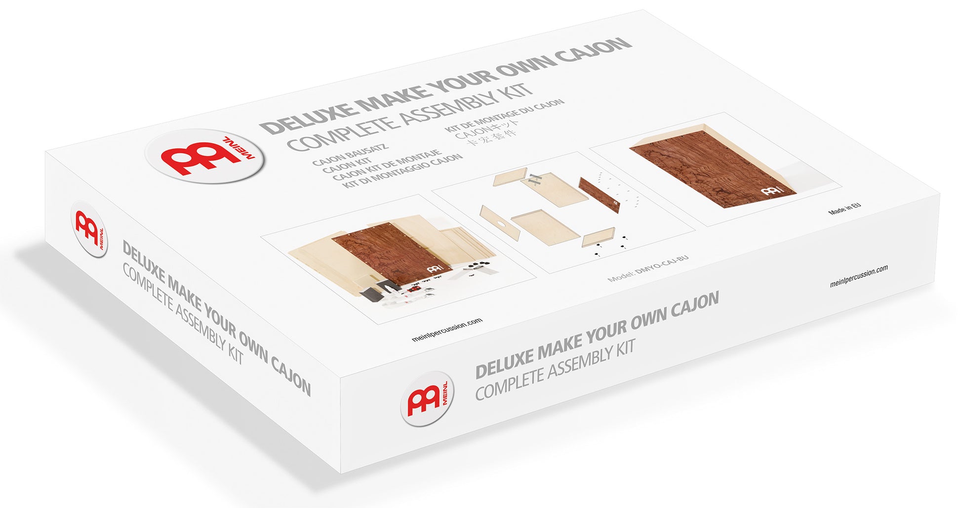 CAJON, KIT DELUXE COMPLET DE FABRICATION, TOUS LES OUTILS INCLUS, FAÇADE MAKE BURL, CORPS BOULEAU, 20.5 X 49 X 30.5CM, NATUREL