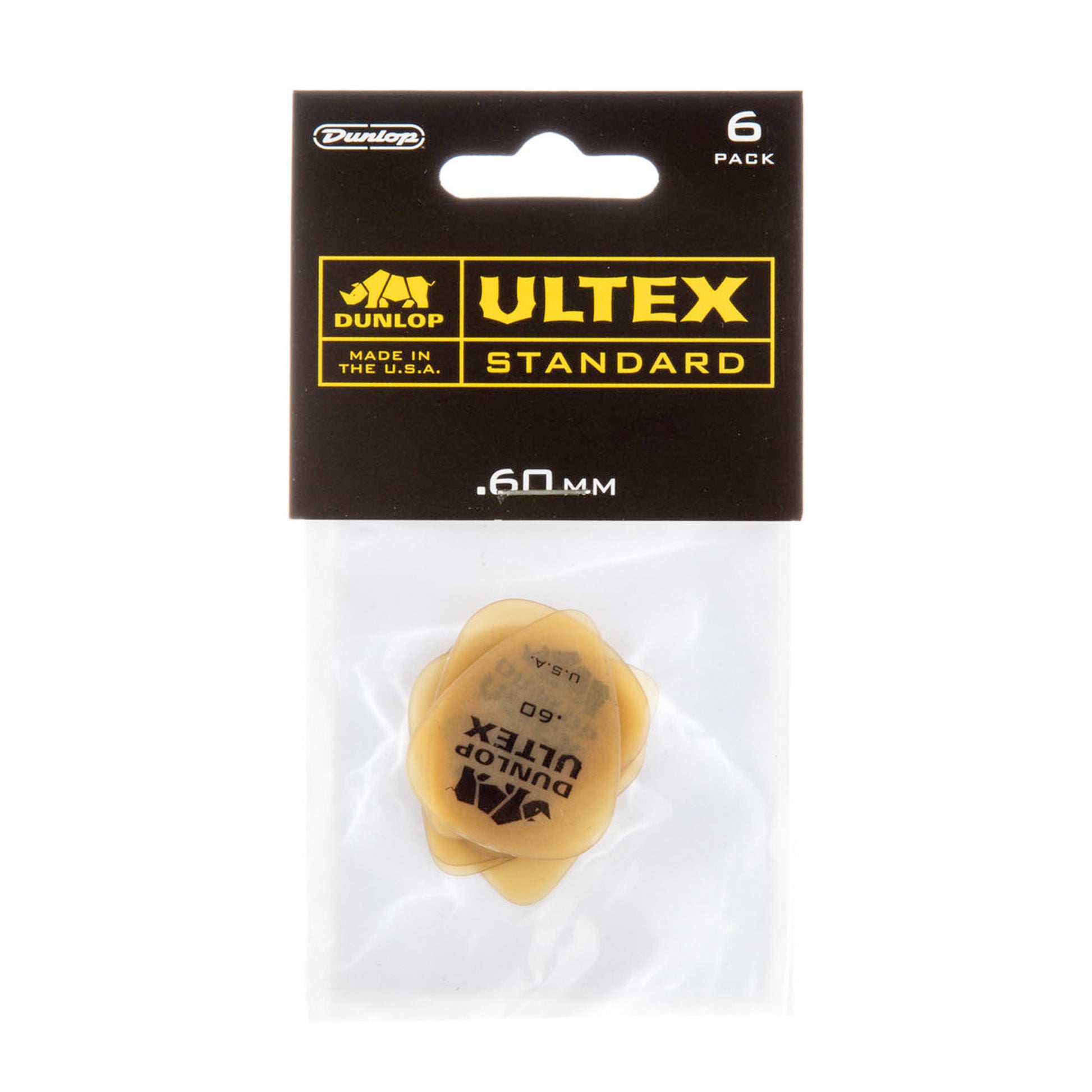 Sachet de 6 médiators Ultex Standard 060 (translucide)