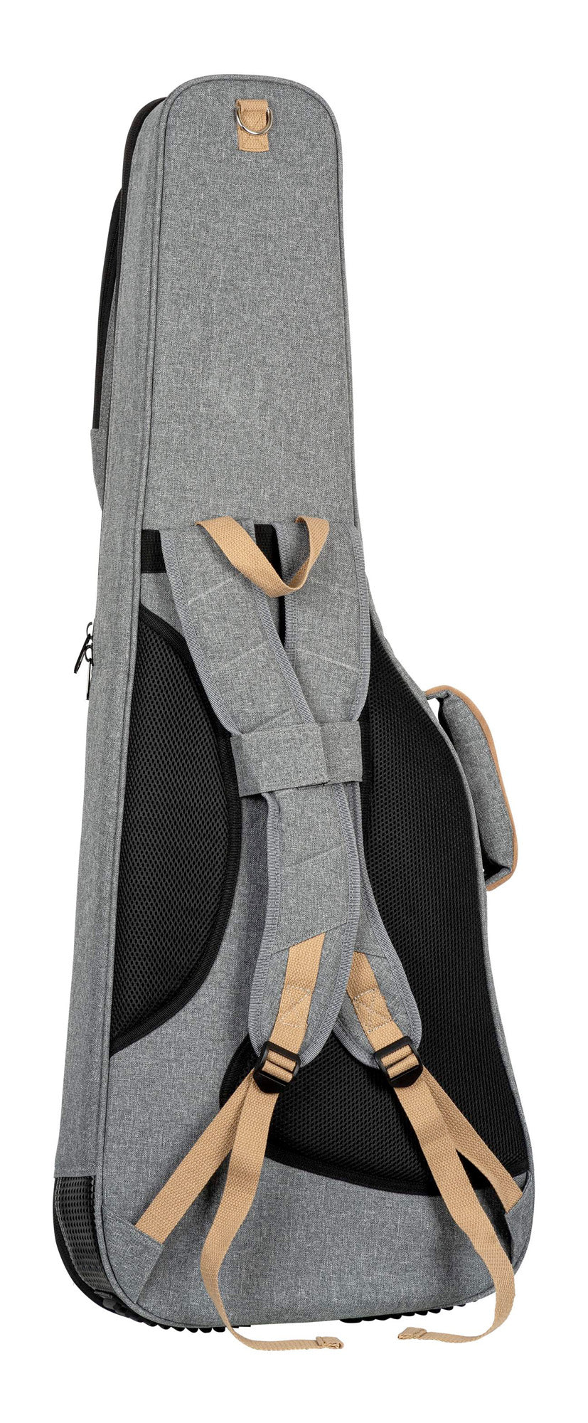 OGBEG-DLX-GY, housse Deluxe pour guitare électrique, coton résistant et déperlant, rembourrage intérieur 20mm, 2 poches, gris