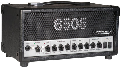 Tête amplifiée à lampes compact 20W, 2 canaux, EQ 3 bandes, Reverb, pédalier inclus, sortie DI, sortie casque, finition noir