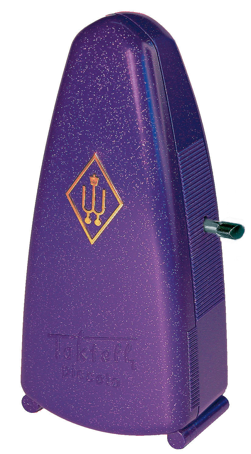 Métronome modèle Taktell Piccolo plastique, violet pailleté