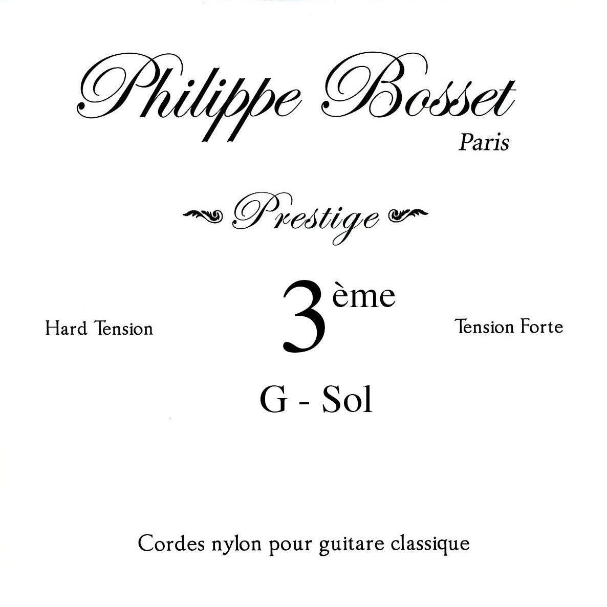 Corde pour classique Prestige Sol 3, tension forte