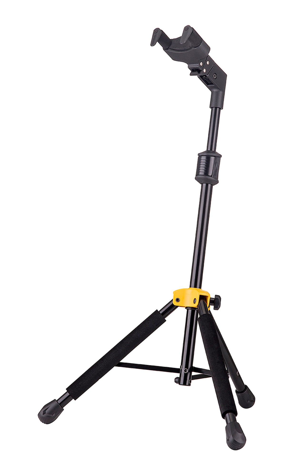 Support pour ukulélé avec nouveau système AGS, mousses SFF, noir et jaune