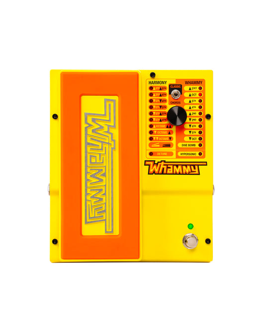 Pédale WHAMMY-MNEON, harmoniseur pour guitare et basse, version signature MonoNeon, mode Hypersonic, jaune et orange néon