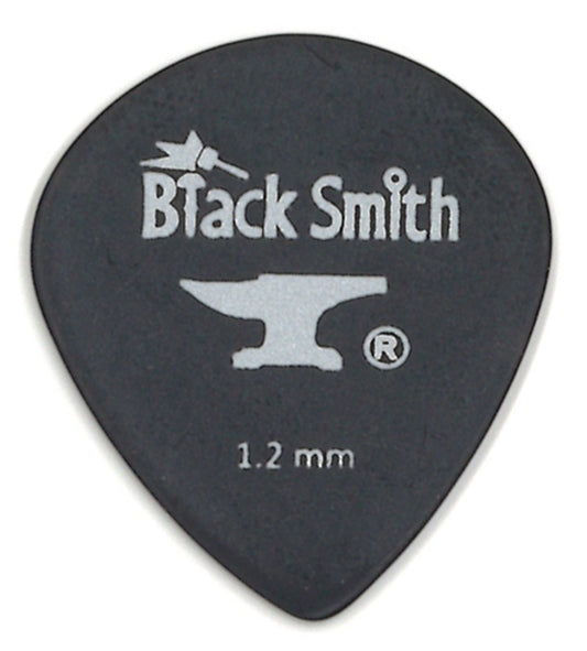 Sachet de 10 médiators Carbon Teardrop Heavy 1.2 mm, noir